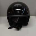 3/4 Open Face Retro Motorcycle Helmet Vespa Helmet Vintage Helmet for Vespa Motorbike Casco, Moped, Cruiser, Bobber, and Chopper - DOT Approved (Large, Light Black)