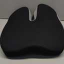 Seat Cushions for Office Chairs Wheelchair Cushion for Long Sitting Back PainMemory Foam Seat Car Computer Desk Chair CushionCoccyx Cushion for Tailbone Pain Relief Cushion Office Chair Butt Pillow (Black)