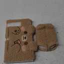 GeekShare Cute Plush Protective Case Cover Compatible with Switch - Shock-Absorption and Anti-Scratch - Plush Bear (for Switch 2017)