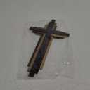 Jetec Christian Wooden Wall Cross,3D Multi-color Triple Stacked Reclaimed Decorative Worn Wooden Wall Cross for Home Religious Church Hanging Decoration(Classic Color)