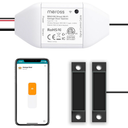 meross Smart Garage Door Opener Remote, Compatible with Apple HomeKit, Amazon Alexa, Google Assistant, SmartThings, Multiple Notification Modes, No Hub Needed,White