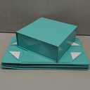 Stockroom Plus 6 Pack Proposal Boxes with Lid for Groomsmen, Bridesmaid, 9.5 x 9.5 x 3.5 Inch Square Glossy Teal Magnetic Gift Box for Parties, Retail