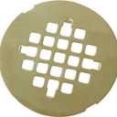 Brushed Gold Snap-in Shower Floor Drain Cover,Hidrop 4-1/4" OD Round Shower Strainer Grid, Easy-to-Install Replacement Cover Stainless Steel