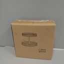 Lazy Susan Turntable Organizer Adjustable  2 Tier Wood Rotating Spice Rack 12 Inch Lazy Susan for Kitchen Countertop Cabinet Pantry Cupboard Dining Table Bathroom Coffee Bar Home Storage