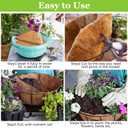 Riare 4 Pack 16 Inch Round Coco Liners Replacement, 100% Natural Coconut Coir Liners for Hanging Baskets, Garden Flower Vegetables Planter Pot, Window Box, Fence, Decks