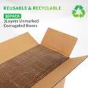Rempry 30 Pack 6x6x6 Shipping Boxes Brown, Small Corrugated Cardboard Box for Mailing, Packaging Small Business, Kraft Mailer Gift Boxes