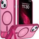 Temdan Magnetic Compatible with iPhone 16 Pro Case, [Built-in Invisible Kickstand][Compatible with MagSafe][Military Grade Shockproof] Slim Translucent Matte Phone Case for iPhone 16 Pro 6.3"