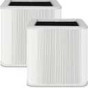 2 PACK 211+ Replacement Filter Compatible with Blueair Blue Pure 211+ Air Cleaner Purifier, H13 True Hepa and Activated Carbon Replacement Filter
