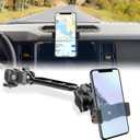 OMU Bronco Phone Mount Compatible with Ford Bronco 2021 2022 2023 2/4 Door,Dual Ball Socket All-Metal Cell Phone Holder,360Adjustable Dash Mount for Ford Bronco Accessories