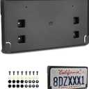 Custom Fit for License Plate Bracket Jeep Wrangler JL 2018-2025 2026 Front License Plate Frame Black Replacement 68295610AA CH1068150 Car Accessories