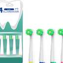 Replacement Toothbrush Heads Compatible with Oral B Braun Pro 1000 Electric Toothbrush Heads, 8 Count Precision Clean Brush Heads Refill Compatible with Oral B Pro 100/500/1000/1500/Genius X (4 Cross)
