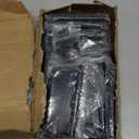 Goldenwarm 24 Pack Black Matte, Heavy Duty 4in x 4in Door Hinges with 5/8" Radius Corners