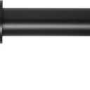 Black Curtain Rods 18 to 88 inches,1 Inch Modern Metal Drapery Rods,Adjustable Heavy Duty Curtain Pole Suitable for Bedrooms and Living Rooms(18"-88"Black)