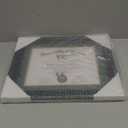 GMFrames 8.5x11 Diploma Degree Frame with Green Mat or Display 11x14 Certificates without Mat,Solid Wood,Black Finish with Intricate Black Rope Detail,UV Protection Acrylic