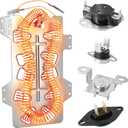 DV395ETPASU/A1 DV456EWHDWR/AA DV393ETPAWR/A1 DV395ETPAWR/A1 DVE45N5300W/A3 DV328AEW/XAA Dryer Heating Element and Thermal Fuses Fit for Sam-sung DV456ETHDSU/AA, DV395ETPARA/A1 DV456EWHDWR/AA