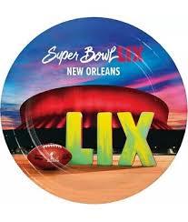 NFL Super Bowl LIX Dinner Paper Plates, Heavy Duty Paper  8-6 7/8in