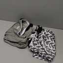 wegreeco Reusable Hanging Wet Dry Cloth Diaper Bag (Grey Leaf, Grey)