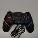 Upgraded Switch Controller, Wireless Pro Controller for Switch 2/Lite/OLED, Bluetooth Remote Gamepad with Hall Effect Joystick, 6-Axis Gyro, Dual Motor & Turbo (Black)