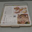 Combler Charcuterie Boards, Bamboo Charcuterie Board with Lid, Cheese Board with Buckle Locking, Sauce Grooves, Cutting Boards for Kitchen, House Warming Gifts New Home, Gifts for Women