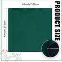 Buryeah Mahjong Mat Large Non Slip Neoprene Rubber Table Mat Noise Reduction Dominoes Poker Card Board Games Playmat Gaming Table Cover for Camp Game Night Indoor Outdoor(Green,40 x 40 Inch)