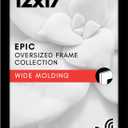 Americanflat 12x17 Picture Frame with Polished Plexiglass - Black Picture Frame - Wide Photo Frames Made of Engineered Wood for Vertical or Horizontal Wall Display - Epic Collection - Black