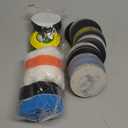 133 PCS Sanding Disc Drill Polishing Kit Sanding Attachment, 3 Inch Wet Dry Headlight Restoration Kit, Hook and Loop Sandpaper Buffing Pads with Rotary Tools for Car Wood Metal Glass Resin Expoxy