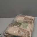 LIVEBOX 4x6 Washable Area Rug Checkered, Non-Slip Small Entryway Rug Brown Farmhouse Neutral Classic Geometric Boys Rug for Bedroom Living Room Low-Pile Carpet for Indoor Kitchen Bathroom(Brown 4'x6')