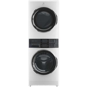 Electrolux ELTE7600AW 4.5 Cu. Ft. Front-Load Washer & 8.0 Cu. Ft. Electric Dryer Stacked Laundry Tower in White with SmartBoost Premixing