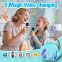 Frozen Toys for Girls Mini Karaoke Machine for Kids Princess Toys 3 4 5 6 7 8 9 10 Year Old Girl Birthday Gifts Kids Toys Toddler Wireless Microphones