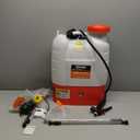 Battery Powered Backpack Sprayer - 4.2 Gallon, 8 Nozzles, 100PSI Cutoff, Long Battery Life, Wide Mouth, High-Pressure Spray Hose, Trigger Lock, Pressure Knob Controller