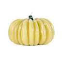 4.7in Pumpkin Shaped Candle Yellow