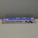 LOOBANI Dog Pee Pad Holder - Puppy Pad Tray for 27" x 27" Square Training Pads - Silicone Potty Tray with 4 Clamps & High Edge Puppy Pad Holder Tray, Non-Slip,Portable, Leak-Proof Mat Holder, Black