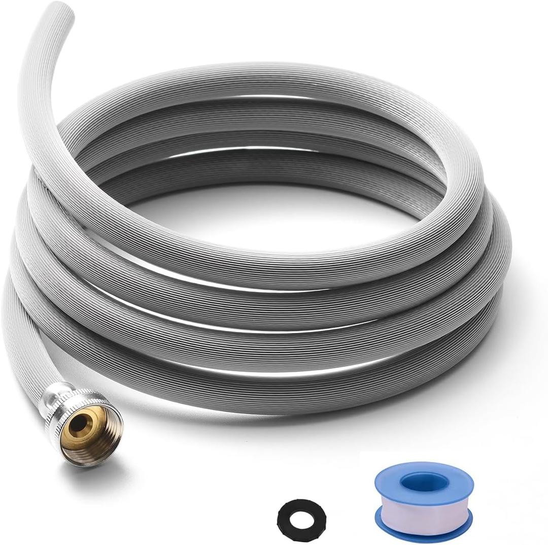 Dehumidifier Hose for Drainage 3/4" FHT, with Premium Brass Connectors (8FT)