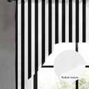 Black White Stripe Swag Valances for Windows, Modern Minimalist Geometric Striped Swag Curtains for Kitchen, Living Room, Small Window Treatments Drapes Curtains for Cafe, Bathroom, Bedroom, 56"x36"