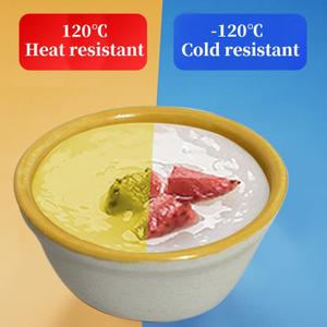 mall Earthenware Ramekins Custard Bowls, 4 Pack Mini Dipping Sauce Cups Pinch Bowl, Little Kitchen Condiment Ingredient Prep Salad Dishes, Dishwasher Microwave Freezer Safe