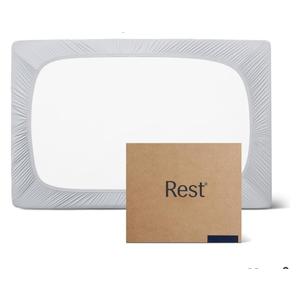REST® Evercool®+ Fitted Sheet, Twin XL Size, Light Gray, 13" Deep (up to 15’’), Breathable Bedding for Hot Sleeper and Night Sweats, Bed Sheet with Ionic+ Self-Cleaning Silver Yarn for Sensitive Skin