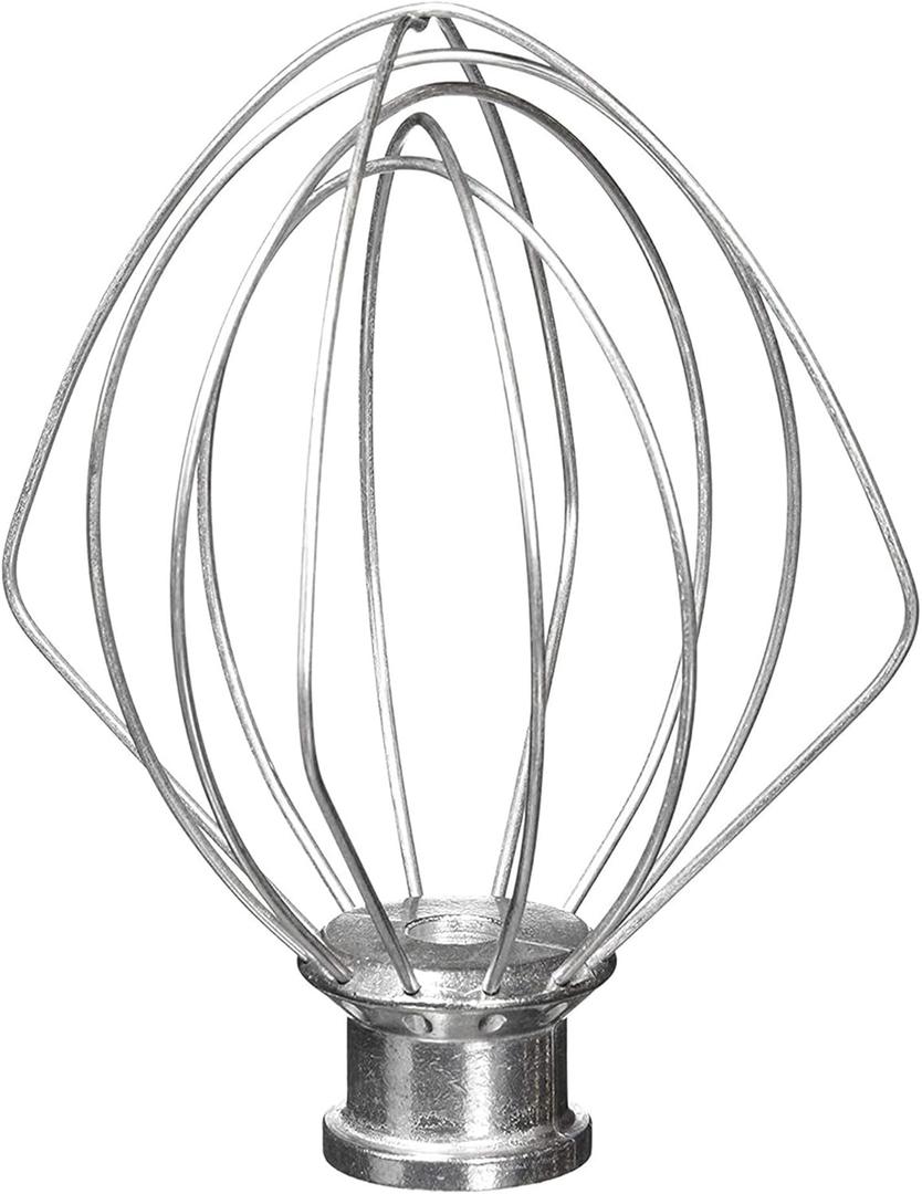 6-Wire Whip Attachment Fits KitchenAid Tilt-Head Stand Mixer Replace K45WW, Stainless Steel, Egg Heavy Cream Beater, Cakes Mayonnaise Whisk 