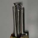 Stainless Silver Shower Curtain Rod 31-92 Inches Non-Slip Shower Rod Tension Mounted No Drill Shower Curtain Rods Spring Tension Rod Adjustable for Windows Bathroom