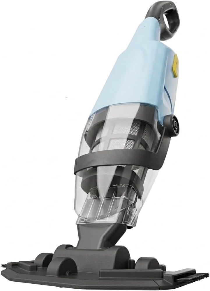 Cordless Pool Vacuum Above & Inground Pools, Powerful 15GPM Suction, Handheld Pool Vacuum with 4 Section Pole up to 87", 1H Runtime, Debris Filter Bin, Rechargeable Pool Cleaner for Spas & Hot Tubs