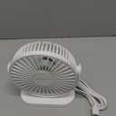 SWEETFULL USB Desk Fan Small Quiet - 3 Speeds Mini Personal Portable Fan 360 Rotation Adjustable, 5.5 Inch Office Table Cooling Gadgets on Desktop (Black)