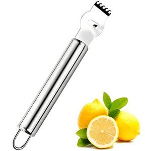 Livtor Stainless Steel Lemon Zester Grater, Lemon zester tool,citrus zester tool for Orange Citrus Peeler with Channel Knife