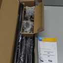 Black Shower Curtain Rod 31 to 80 Inch,1 Inch Diameter Adjustable Spring Tension Stainless Steel Telescoping Rod,Easy Install,No Rust, Black