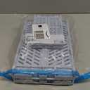 Plastic Storage Baskets for Desk Organizing, Office Drawer Organizer, 2 Medium+2 Small Durable Folding Storage Crate for Home Kitchen Classroom Office Bedroom and Bathroom Storage (Blue)