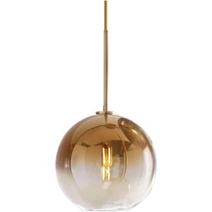 Gradient Color Glass Pendant Light,Modern Glass Hanging Light Chandelier Light (Gold, 30cm)