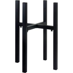 Black Adjustable Metal Beverage Drink Dispensers Stand, Water Crock Stand Fits 9.4 to 15 Inches Dia of Glass Jar or Bottle Jug, Strong Metal Rack Base for Water Filter, Flower Pot, Plants