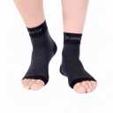 2 x Doc Miller Ankle Brace for Women & Men  Foot Compression Sleeve, Toeless Wrap & Support for Pain Relief, Plantar Fasciitis, Achilles Tendonitis & Injury Recovery, 1 Pair (Medium, Black)