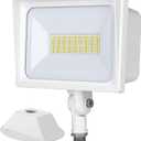DEWENWILS 65W LED Flood Light Outdoor, 6670 LM Super Bright(500W Equivalent) IP65 Waterproof Knuckle Mount LED Security Light, 5000K Daylight Flood Light for Garden, Yard, Garage, UL Listed, White