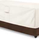 Sobana Patio Coffee Table Cover Waterproof, Outdoor Rectangular Side Table Covers, 36W x 24D x 16H Inches Outdoor Patio Furniture Covers, Beige