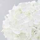 MARTINE MALL 3Pcs 21in Hydrangea Artificial Flowers, Latex Real Touch Hydrangeas Lifelike Large Hydrangea Flowers for Home Decor Party Arrangements Wedding Bouquets Centerpieces (White)