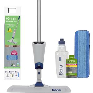 Bona Spray Mop Air - Includes Multi-Surface Floor Cleaner Concentrate and Microfiber Pad - Lemon Mint Scent - Lightweight & Compact Mop